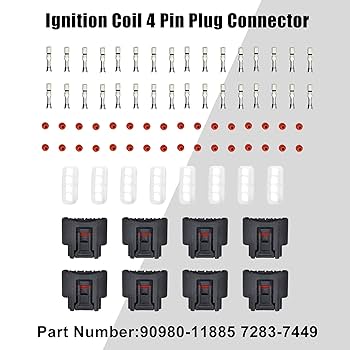 Amazon.com: FZJDSD 8Pcs Ignition Coil 4Pin Plug Connector